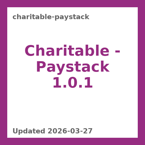 Charitable - Paystack 1.0.1