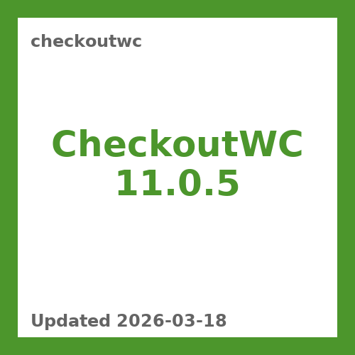 CheckoutWC 11.0.5