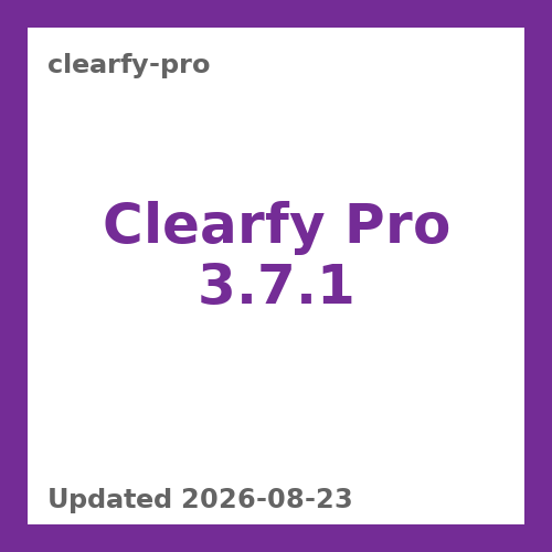 Clearfy Pro 3.7.1