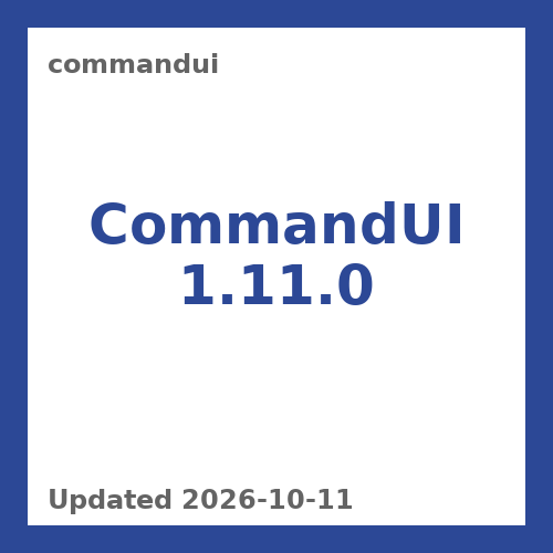 CommandUI 1.11.0