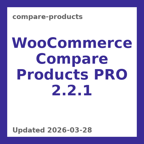 WooCommerce Compare Products PRO 2.2.1