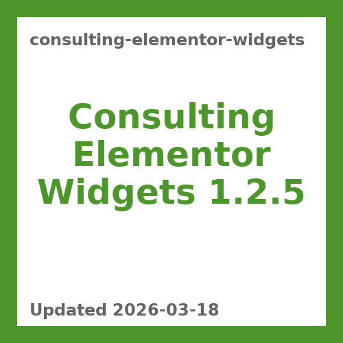 Consulting Elementor Widgets 1.2.5
