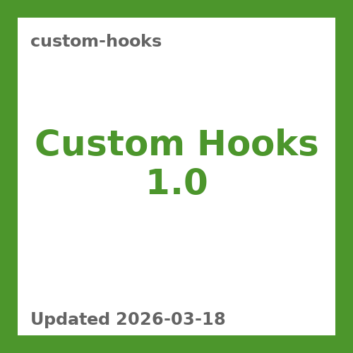 Custom Hooks 1.0
