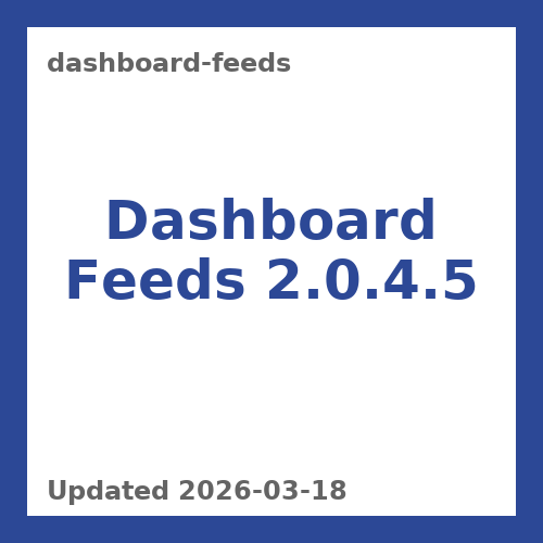 Dashboard Feeds 2.0.4.5