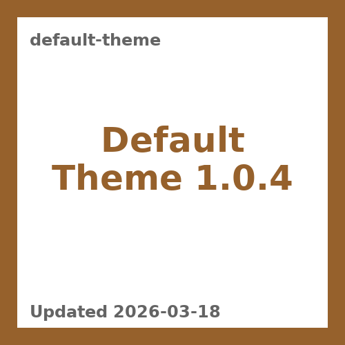 Default Theme 1.0.4