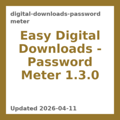 Digital Downloads Password Meter 1.3.0