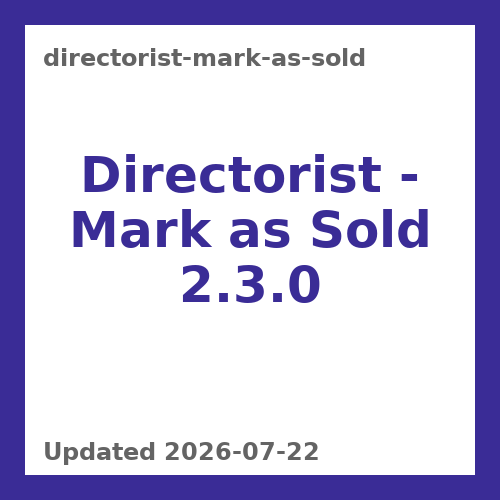 Directorist - Mark as Sold 2.3.0
