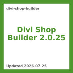 Divi Shop Builder 2.0.25