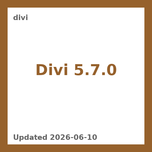 Divi 5.7.0