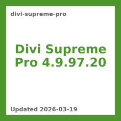 Divi Supreme Pro 4.9.97.20