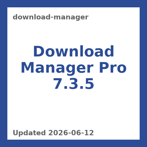 Download Manager Pro 7.3.5