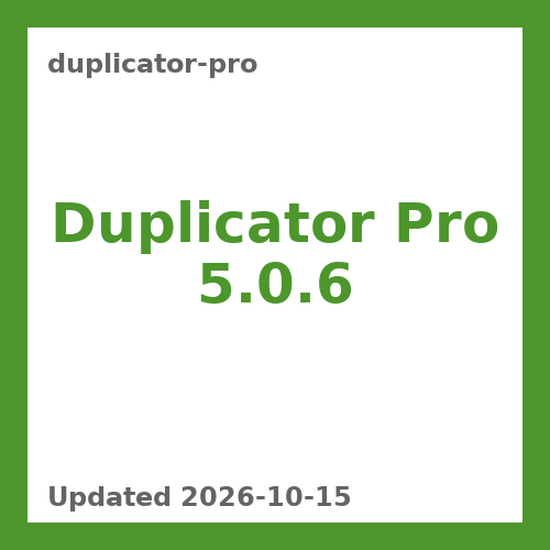 Duplicator Pro 5.0.6