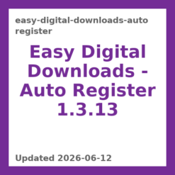 Easy Digital Downloads – Auto Register 1.3.13