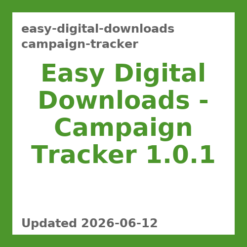 Easy Digital Downloads – Campaign Tracker 1.0.1