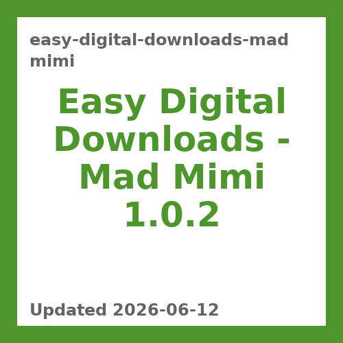 Easy Digital Downloads – Mad Mimi 1.0.2