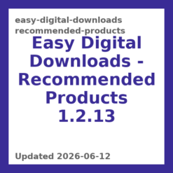 Easy Digital Downloads – Recommended Products 1.2.13