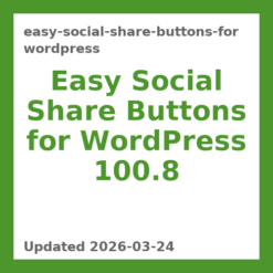 Easy Social Share Buttons for WordPress 100.8