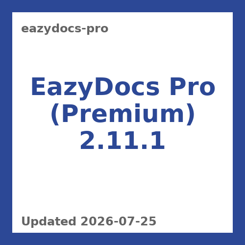 EazyDocs Pro (Premium) 2.11.1