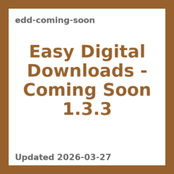 Easy Digital Downloads – Coming Soon 1.3.3