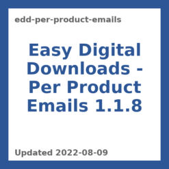 Digital Downloads Per Product Emails Plugin 1.1.8