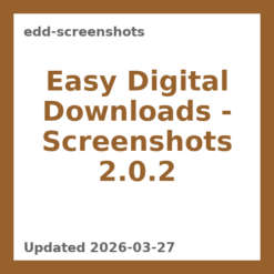 Easy Digital Downloads – Screenshots 2.0.2
