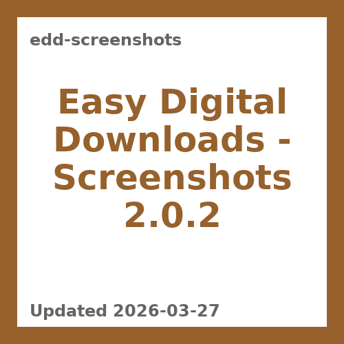Easy Digital Downloads – Screenshots 2.0.2