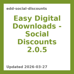 Digital Downloads Social Discounts Plugin 2.0.5