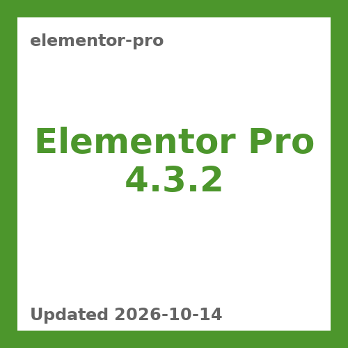 Elementor Pro 4.3.2