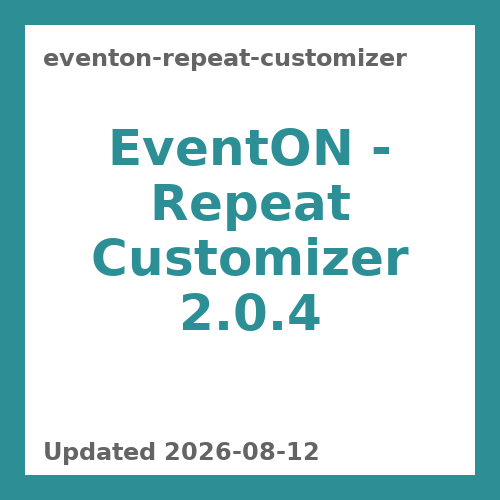 EventON - Repeat Customizer 2.0.4