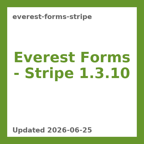 Everest Forms - Stripe 1.3.10