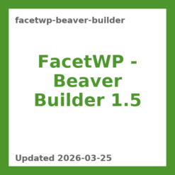 FacetWP - Beaver Builder 1.5