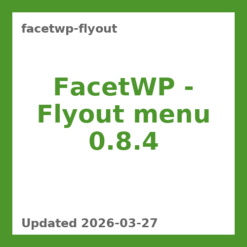 FacetWP - Flyout menu 0.8.4