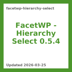 FacetWP - Hierarchy Select 0.5.4