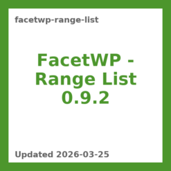 FacetWP - Range List 0.9.2