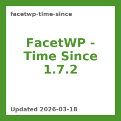 FacetWP – Time Since 1.7.2