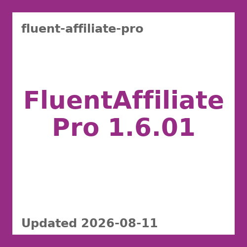 FluentAffiliate Pro 1.6.01