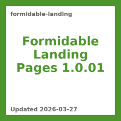 Formidable Landing Pages 1.0.01