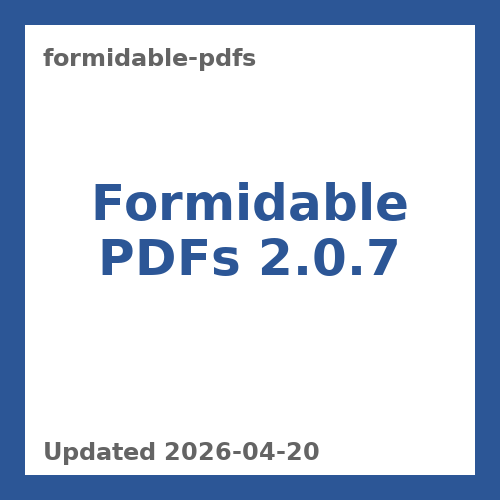 Formidable PDFs 2.0.7