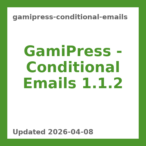 GamiPress - Conditional Emails 1.1.2