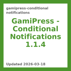 GamiPress – Conditional Notifications 1.1.4