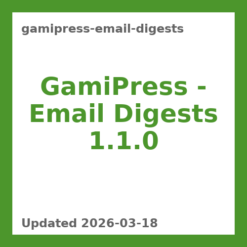 GamiPress – Email Digests 1.1.0