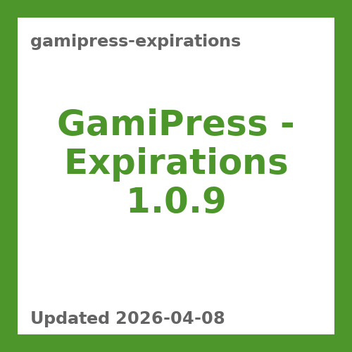 GamiPress - Expirations 1.0.9