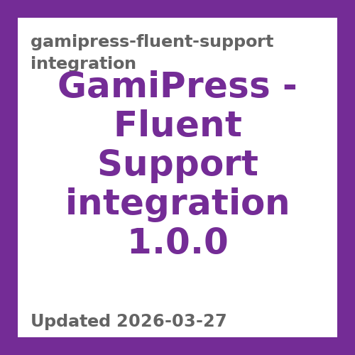 GamiPress - Fluent Support integration 1.0.0