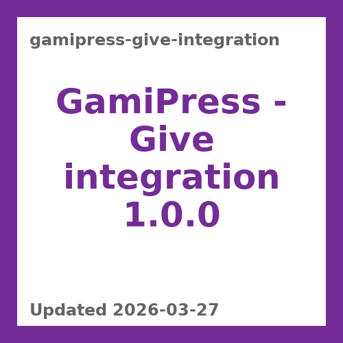 GamiPress - Give integration 1.0.0