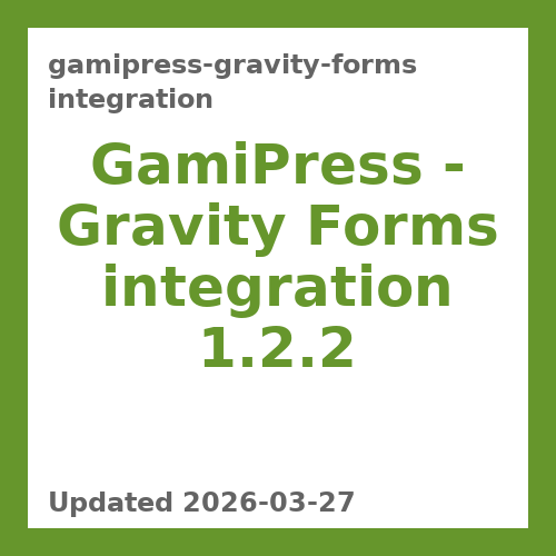 GamiPress - Gravity Forms integration 1.2.2