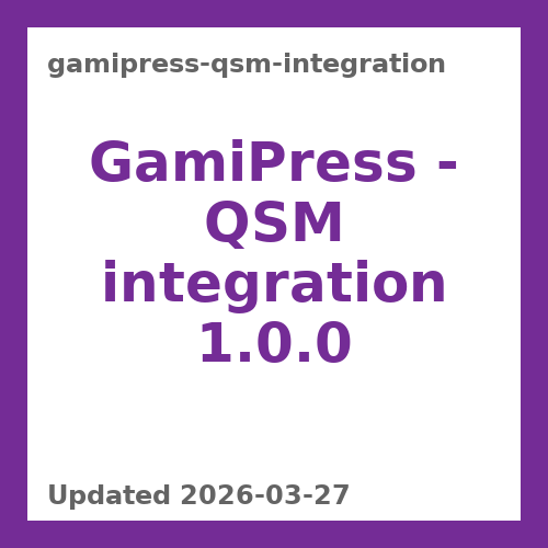 GamiPress - QSM integration 1.0.0