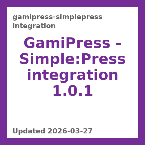 GamiPress - Simple:Press integration 1.0.1