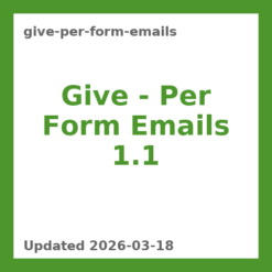 Give – Per Form Emails 1.1