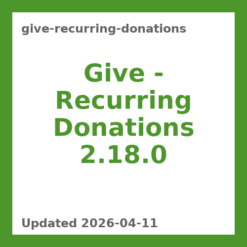 Give - Recurring Donations 2.18.0
