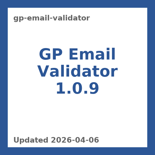 GP Email Validator 1.0.9